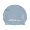 Picture of Arena Classic Unisex Recycled Silicone Swim Cap for Women and Men, Intensive Training and Racing Comfortable Long Hair Swimming Hat, Gray/Multi