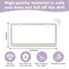 Picture of QUANQIUFEI Bling License Plate Frames for Women, Sparkly Rhinestone Diamond Car Accessories with Glitter Crystal Caps (1 Pack White)