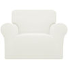 Picture of Easy-Going Stretch Chair Sofa Slipcover 1-Piece Couch Sofa Cover Furniture Protector Soft with Elastic Bottom for Kids, Pet. Spandex Jacquard Fabric Small Checks (Chair, Cream)