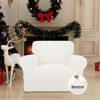 Picture of Easy-Going Stretch Chair Sofa Slipcover 1-Piece Couch Sofa Cover Furniture Protector Soft with Elastic Bottom for Kids, Pet. Spandex Jacquard Fabric Small Checks (Chair, Cream)