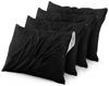 Picture of Utopia Bedding Waterproof Pillow Protectors Zippered (4 Pack, Black) Queen Size, Bed Bug Proof Pillowcases, Pillow Encasement Covers 20 x 28 Inches