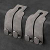 Picture of Amelity Car Purse Hooks, Headrest Hooks for Purses and Bags, Car Seat Hooks, Car Seat Back Double Hook Leather (Grey-2 Pack)