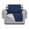 Picture of Easy-Going Chair Sofa Slipcover Reversible Sofa Cover Water Resistant Couch Cover Furniture Protector Cover with Elastic Straps for Pets Kids Children Dog Cat (Chair, Navy/Ivory)