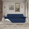 Picture of Easy-Going 4 Seater Sofa Slipcover Reversible Sofa Cover Water Resistant Couch Cover with Foam Sticks Elastic Straps Furniture Protector for Pets Children Dog Cat (XX-Large, Navy/Ivory)