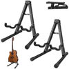 Picture of DkOvn 2 Pack Guitar Stand, A-Frame Folding Guitar Stand with Non-Slip Rubber and Foam Arms, Metal Guitar Stand for Acoustic Guitar, Electric Guitar, Bass, Ukulele, Banjo(2 Pack, Model A)