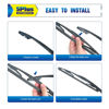 Picture of 12" Rear Wiper Blade Replacement for Ford Flex 2019 2018 2017 2016 2015 2014 2013 2012 2011 2010 2009 Escape 2012 2011 2010 2009 2008, BACK Windshield Wiper Blade (12E)