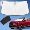Picture of Sun Shade Sunshade Compatible with Nissan Rogue Windshield Cover, 4-Layer Front Window Shade for Rogue 2014-2022 (Not for Rogue Sport) Sun Visor 240T Retractable Shade Blocks UV Rays