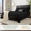 Picture of Queen Sheets by Pure Bamboo, Genuine 100% Organic Viscose Derived from Bamboo Bed Sheet Set, Luxuriously Soft & Cooling, Double Stitching, Lifetime Quality Promise (Queen, Black)