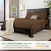 Picture of California King Sheets by Pure Bamboo, Genuine 100% Organic Viscose Derived from Bamboo Bed Sheet Set, Soft & Cooling, Double Stitching, Lifetime Quality Promise (California King, Coconut Husk)