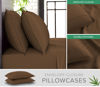Picture of California King Sheets by Pure Bamboo, Genuine 100% Organic Viscose Derived from Bamboo Bed Sheet Set, Soft & Cooling, Double Stitching, Lifetime Quality Promise (California King, Coconut Husk)