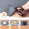 Picture of Shelf Liners for Kitchen Cabinets Refrigerator Liners Waterproof & Oil-Proof Kitchen Cupboard Liner Non-Slip Drawer Mats EVA Material Non Adhesive Fridge Liner for Shelves - Gray 11.8 x 393.7 inches