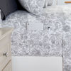 Picture of Elegant Comfort Softest and Coziest 6-Piece Sheet Set - 1500 Premium Hotel Quality Microfiber - Deep Pocket, Wrinkle Resistant 6-Piece Paisley Pattern Bed Sheet Set, King, Paisley Gray