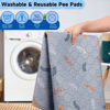 Picture of Sunheir Washable Pee Pads for Dogs Extra Large 48" x 60" 2-Pack, Reusable Puppy Pads Pet Training Pads for Dog Playpen Indoor, Waterproof Dog Pee Pads for Puppy Playpen, Whelping Pad - Light Grey