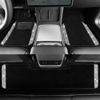 Picture of CAR PASS® Bling Car Mats Shining Diamond Carpet Crystal Rhinestones Sparkly Glitter Floor Mats with Anti-Slip PVC Heel Pad Universal for Automotive SUV, Sedan, Van, 3pcs for Girl Women, Black Silver