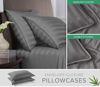 Picture of California King Sheets by Pure Bamboo, Genuine 100% Organic Viscose Derived from Bamboo Bed Sheet Set, Soft & Cooling, Double Stitching, Lifetime Quality Promise (California King, Jacquard Stone)
