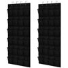 Picture of Gorilla Grip Over the Door Shoe Organizer, 2 Pack, 24 Breathable Mesh Pockets, Space Saving Hanging Storage Holder, Closet Rack Hanger Holds Up to 40 lbs, Hangs on Closets, Shoes, Accessories, Black