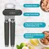Picture of Ultrean Manual Can Opener Bottle Opener, Heavy Duty Stainless Steel Smooth Edge Manual Hand Held Can Opener With Soft Touch Handle, Rust Proof Oversized Handheld Easy Turn Knob (Gray)