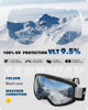 Picture of findway OTG Ski Goggles - Over Glasses Snow Snowboard Goggles for Men Women Adult & Youth - Anti-Fog 100% UV Protection
