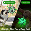 Picture of QDAN Glow in The Dark Dog Toys Soccer Ball with Straps - Light Up Dog Balls for Large Dogs, Interactive Dog Toys with Strap for Tug of War,Puppy Birthday Gifts (8 Inch)