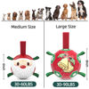 Picture of QDAN Christmas Dog Soccer Balls with Straps, Interactive Dog Toys for Tug of War, Puppy Birthday Gifts, Dog Tug Toy, Dog Water Toy, Durable Dog Balls for Small & Medium Dogs（6 Inch）