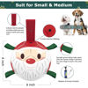 Picture of QDAN Christmas Dog Soccer Balls with Straps, Interactive Dog Toys for Tug of War, Puppy Birthday Gifts, Dog Tug Toy, Dog Water Toy, Durable Dog Balls for Small & Medium Dogs（6 Inch）