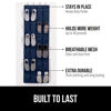Picture of Gorilla Grip Over the Door Shoe Organizer, 24 Large Breathable Mesh Pockets, Space Saving Hanging Storage Holder, Closet Rack Hanger Holds Up to 40 lbs, Hangs on Closets for Shoes, Accessories, Navy
