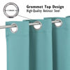 Picture of ChrisDowa Blackout Curtains 63 inches Long for Bedroom - 2 Panels Set Grommet Thermal Insulated Room Darkening Curtains for Living Room (Aqua, 42 x 63 Inch)
