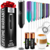 Picture of Zulay Kitchen Duracell Powered Milk Frother Handheld Foam Maker - Whisk Drink Mixer for Coffee, Latte, Matcha, Cappuccino - Mini Foamer by Milk Boss - Batteries Included - (Black/Silver)