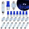Picture of YOGEIER Car Led Bulb, Car Led Combination Set of 24 Sets, Used for Car Interior Lights, Indoor Map Dome Lights, Trunk Lights, License Lights, Etc. (Blue)