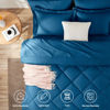 Picture of CozyLux Queen Bed in a Bag 7-Pieces Comforter Sets with Comforter and Sheets Teal All Season Bedding Sets with Comforter, Pillow Shams, Flat Sheet, Fitted Sheet and Pillowcases