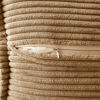 Picture of MIULEE Brown Corduroy Pillow Covers with Splicing Set of 2 Super Soft Boho Striped Pillow Covers Broadside Decorative Textured Throw Pillows for Couch Cushion Livingroom 12x20 Inch