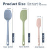 Picture of ChefAide 3 Pieces Silicone Spatula Set, Food Grade Rubber Spatula, Upgrade Strong Handle with Ergonomic Grip, Heat Resistant for Nonstick Cookware, Cooking Mix