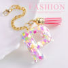 Picture of Letter Charm Accessories for Stanley Cup 1 PCS Cute Initial Keychain Handle Charm for Stanley Tumbler for Women Pink Letter P