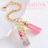 Picture of Letter Charm Accessories for Stanley Cup 1 PCS Cute Initial Keychain Handle Charm for Stanley Tumbler for Women Pink Letter I