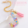 Picture of Letter Charm Accessories for Stanley Cup 1 PCS Cute Initial Keychain Handle Charm for Stanley Tumbler for Women Pink Letter J