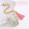 Picture of Letter Charm Accessories for Stanley Cup 1 PCS Cute Initial Keychain Handle Charm for Stanley Tumbler for Women Pink Letter V