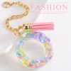 Picture of Letter Charm Accessories for Stanley Cup 1 PCS Cute Initial Keychain Handle Charm for Stanley Tumbler for Women Pink Letter O