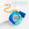 Picture of Letter Charm Accessories for Stanley Cup 1 PCS Cute Initial Keychain Handle Charm for Stanley Tumbler for Women Blue Letter O