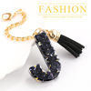Picture of Letter Charm Accessories for Stanley Cup 1 PCS Cute Initial Keychain Handle Charm for Stanley Tumbler for Women Black Letter J