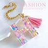 Picture of Letter Charm Accessories for Stanley Cup 1 PCS Cute Initial Keychain Handle Charm for Stanley Tumbler for Women Pink Letter H