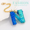 Picture of Letter Charm Accessories for Stanley Cup 1 PCS Cute Initial Keychain Handle Charm for Stanley Tumbler for Women Blue Letter N