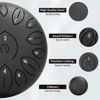 Picture of Steel Tongue Drum 12 Inch 15 Notes, Steel Drums Instruments for Kids Adults, Hand Pan Drum with Music Book, Drum Mallets and Carry Bag, Handpan C Major, Black