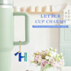 Picture of Letter Charm Accessories for Stanley Cup 1 PCS Cute Initial Keychain Handle Charm for Stanley Tumbler for Women Blue Letter H