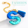 Picture of Letter Charm Accessories for Stanley Cup 1 PCS Cute Initial Keychain Handle Charm for Stanley Tumbler for Women Blue Letter S