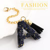 Picture of Letter Charm Accessories for Stanley Cup 1 PCS Cute Initial Keychain Handle Charm for Stanley Tumbler for Women Black Letter A