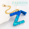 Picture of Letter Charm Accessories for Stanley Cup 1 PCS Cute Initial Keychain Handle Charm for Stanley Tumbler for Women Blue Letter Z