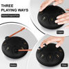 Picture of Steel Tongue Drum 6 Inch 8 Notes, Tongue Drum C major, Hang Drum Instrument, Handpan Drum for Kids, Ethereal Drum for Rain Meditation Yoga Musical Education, Black