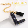 Picture of Letter Charm Accessories for Stanley Cup 1 PCS Cute Initial Keychain Handle Charm for Stanley Tumbler for Women Black Letter L