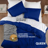 Picture of Utopia Bedding Duvet Cover Queen Size - 1 Duvet Cover with 2 Pillow Shams - 3 Pieces Bedding Duvet Cover with Zipper Closure - Soft Brushed Microfiber, 90 X 90 Inches (Queen, Royal Blue)