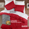 Picture of Utopia Bedding Duvet Cover Queen Size - 1 Duvet Cover with 2 Pillow Shams - 3 Piece Bedding Duvet Cover with Zipper Closure - Soft Brushed Microfiber, 90 X 90 Inches (Queen, Red)